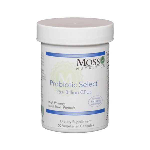 Probiotic Select 60 vc  - High-Potency Probiotic & Prebiotic Blend by Moss Nutrition